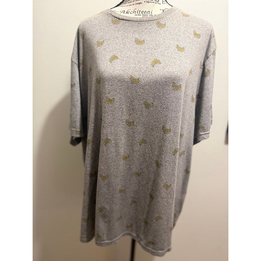 Steel & Concrete Banana Print T-shirt XXXL Gray
